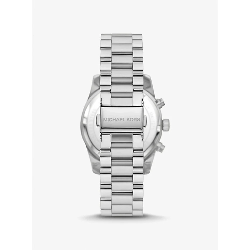 Michael Kors Women's Lexington Pavé Silver Tone Crystal 38MM Watch